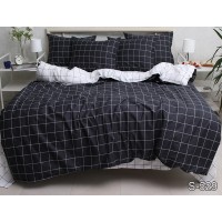 Комплект постельного белья Tag Tekstil с компаньоном сатин люкс 100% хлопок King Size (S529)