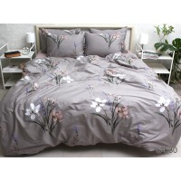 Комплект постельного белья Tag Tekstil с компаньоном сатин люкс 100% хлопок 1.5 сп. (S530)