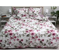 Комплект постельного белья Tag Tekstil с компаньоном сатин люкс 100% хлопок King Size (S532)