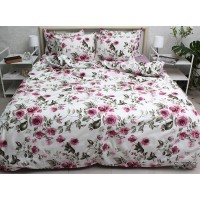 Комплект постельного белья Tag Tekstil с компаньоном сатин люкс 100% хлопок евро (S532)
