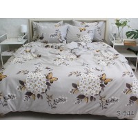 Комплект постельного белья Tag Tekstil с компаньоном сатин люкс 100% хлопок King Size (S544)