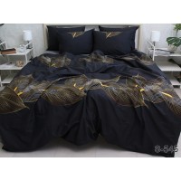 Комплект постельного белья Tag Tekstil с компаньоном сатин люкс 100% хлопок семейный (S545)