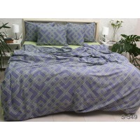 Комплект постельного белья Tag Tekstil с компаньоном сатин люкс 100% хлопок семейный (S549)