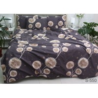 Комплект постельного белья Tag Tekstil с компаньоном сатин люкс 100% хлопок евро (S550)