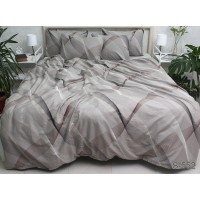 Комплект постельного белья Tag Tekstil с компаньоном сатин люкс 100% хлопок семейный (S552)