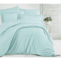 Комплект постельного белья Tag Tekstil страйп-сатин 100% хлопок 2 спальный LUXURY ST-1044