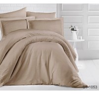 Комплект постельного белья Tag Tekstil страйп-сатин 100% хлопок 1,5 спальный LUXURY ST-1053