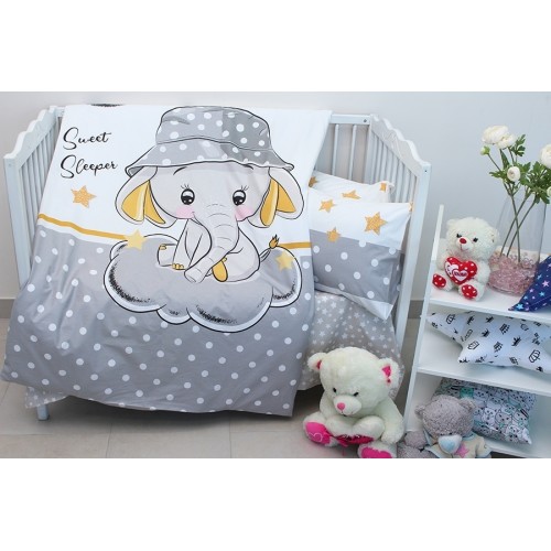 Детский комплект в кроватку Tag Tekstil 100% хлопок Sweet sleeper grey