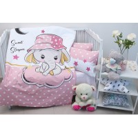 Детский комплект в кроватку Tag Tekstil 100% хлопок Sweet sleeper pink