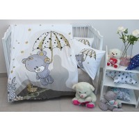 Детский комплект в кроватку Tag Tekstil 100% хлопок Umbrella begie