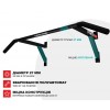 Турник настенный PullUp 2 хвата обычный + широкий черный (P1040) Турник настенный PullUp 2 хвата обычный + широкий черный (P1040)