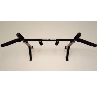 Турник настенный домашний PullUp разборной 4 хвата обычный + широкий + узкий + внешний параллельный хват черный  (P1043)