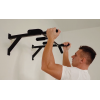 Турник настенный домашний PullUp разборной 4 хвата обычный + широкий + узкий + внешний параллельный хват черный  (P1043)