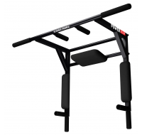 Турник настенный плюс брусья PullUp 3в1 с упором для пресса 3 хвата черный  (P3031)