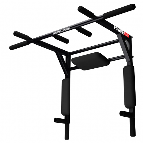 Турник настенный плюс брусья PullUp 3в1 с упором для пресса 4 хвата черный (P3033) Турник настенный плюс брусья PullUp 3в1 с упором для пресса 4 хвата черный (P3033)